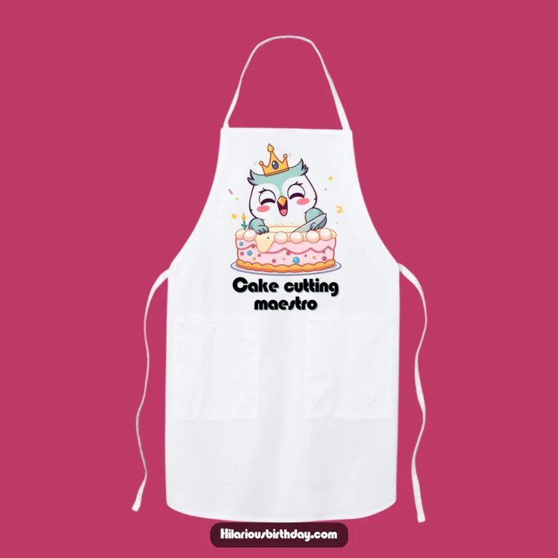 Funny Owl Birthday Apron: Chef of Celebration, Perfect Cake Decorator Gift