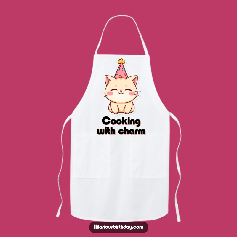 Funny Kawaii Cat Cooking Apron: Party in Style!