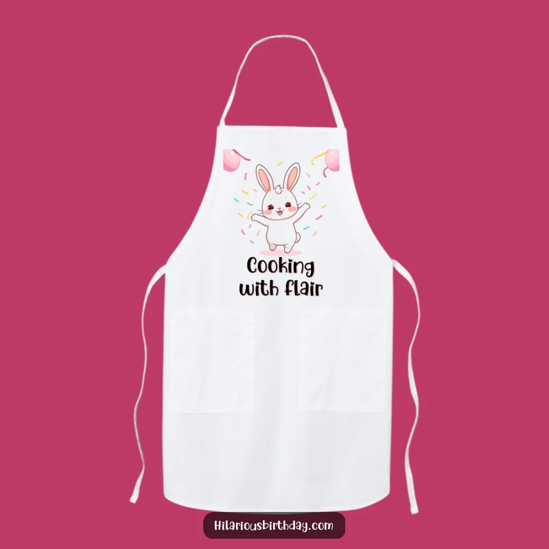 Funny Kawaii Rabbit Cooking Apron: Party in the Kitchen!