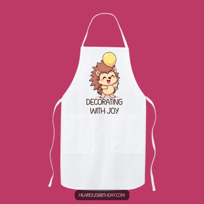 Funny Hedgehog Balloon Apron: Kitchen Cheer for Cooks, A Cheerful Chef's Funny Gift
