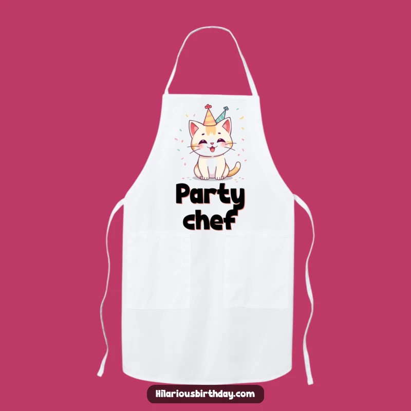 Funny Kawaii Cat Party Apron: Cute & Cheerful Celebration Accessory