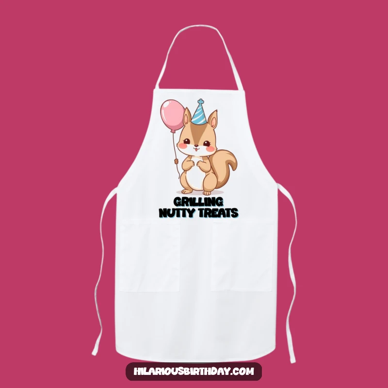 Funny Kawaii Squirrel Party Apron - Kitchen Celebration Fun Gift