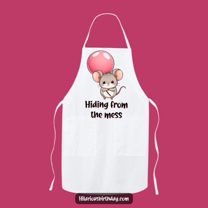 Funny Mouse Balloon Apron - Playful Kitchen Wear for Cute Cooks