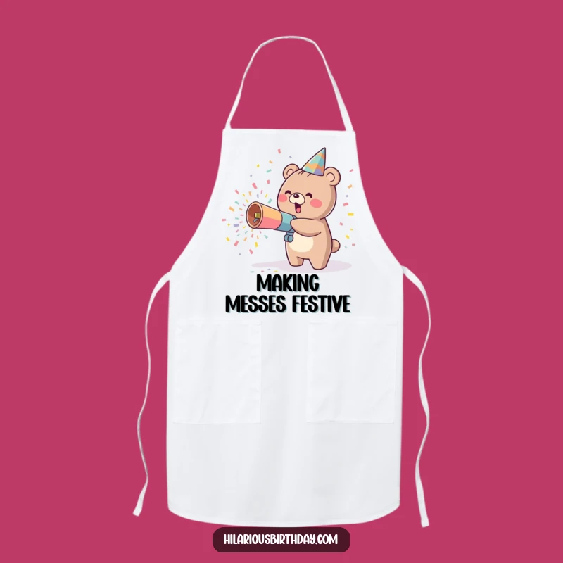 Funny Kawaii Bear Cooking Apron: Party in the Kitchen!