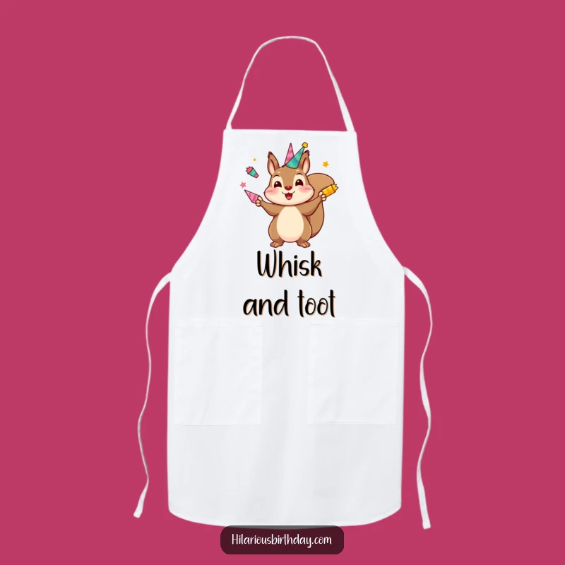 Funny Squirrel Juggling Apron: Kitchen Fun, Chef's Humorous Companion!