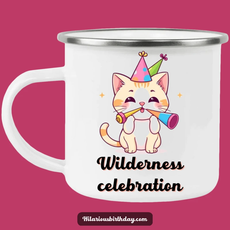 Funny Kawaii Cat Camping Mug: Outdoor Party!, Your Essential Funny Gift!