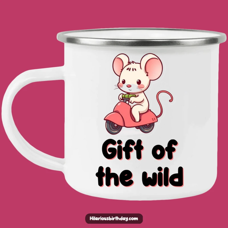 Kawaii Mouse Campfire Mug Funny Gift: Adventure & Surprise!