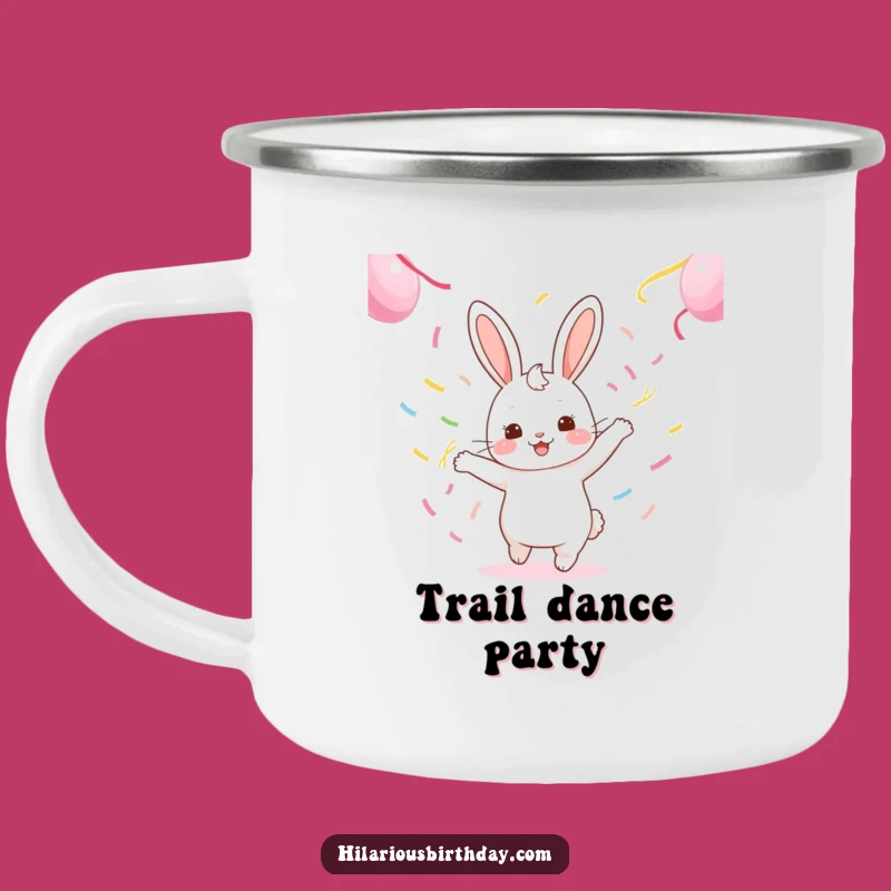 Kawaii Rabbit Campfire Mug Funny Gift: Adventure & Dance!