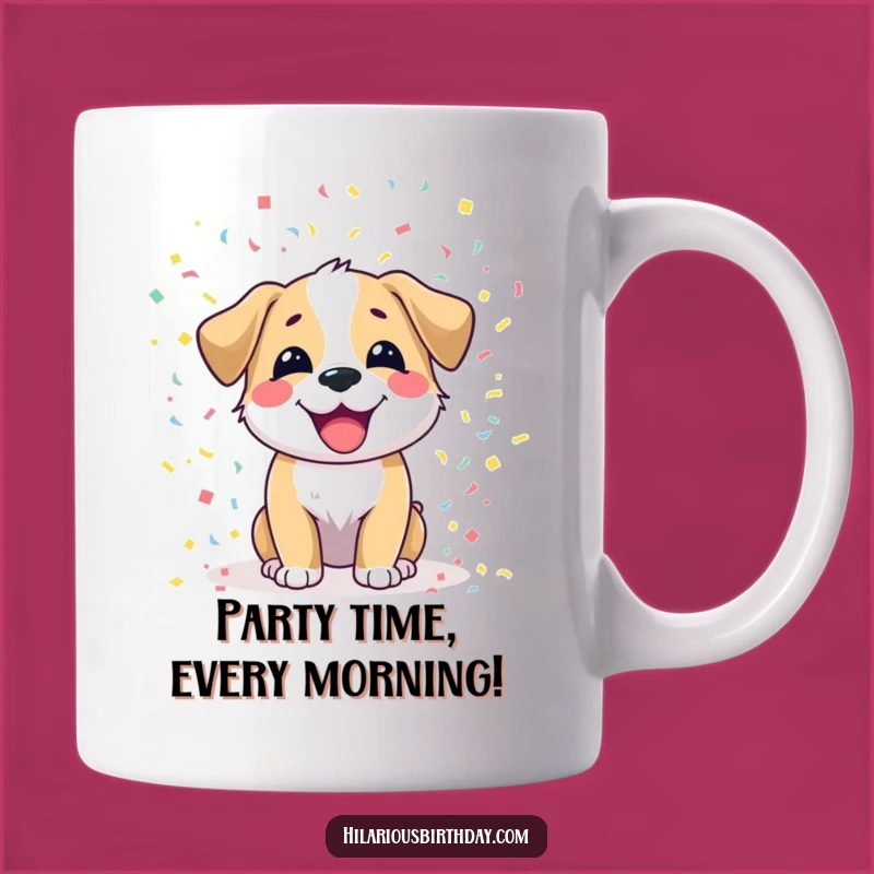 Funny Dog Confetti Mug: A Joyful Pooch, Perfect Humorous Gift for Dog Lovers