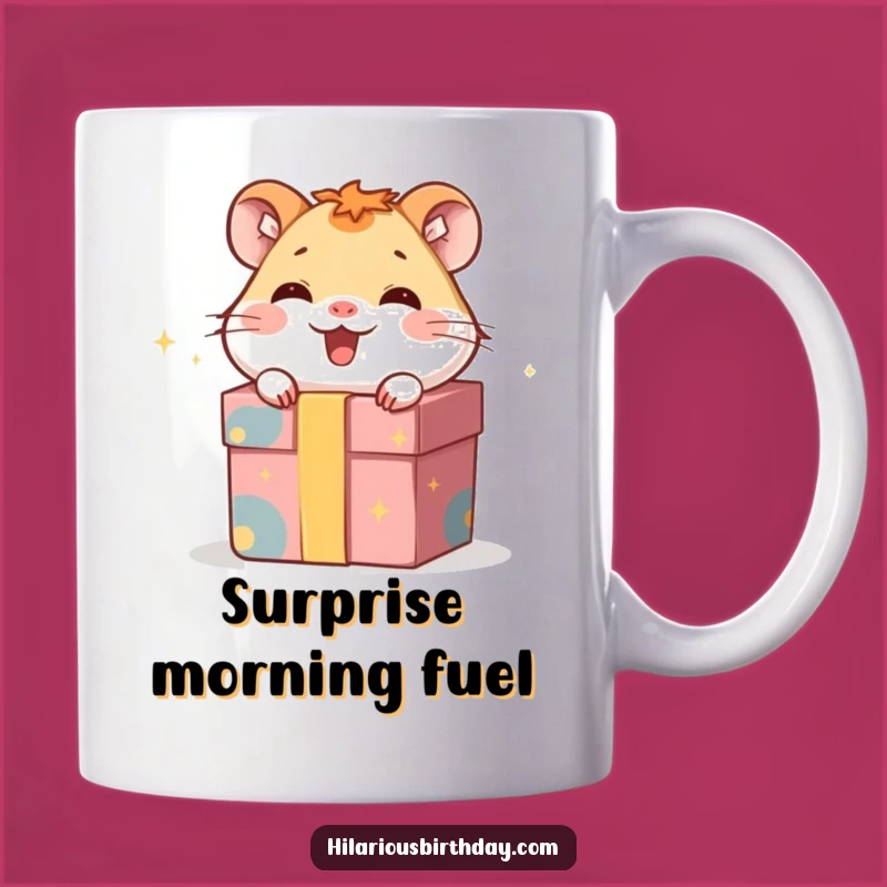 Funny Giggling Hamster Mug: Surprise Inside for a Hilarious and Funny Gift