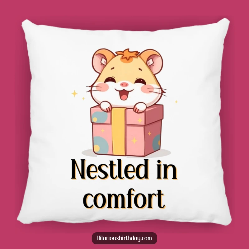 Funny Giggling Hamster Pillow: Cozy Surprise Inside, a Perfectly Soft Funny Gift