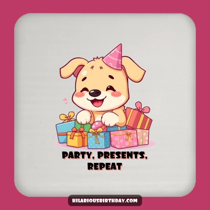Funny Kawaii Dog Coasters: Protect Surfaces With Birthday Presents