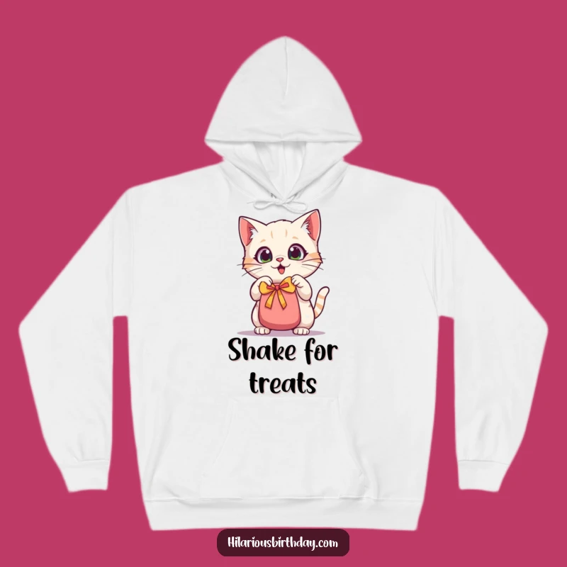 Cozy Funny Kawaii Cat Hoodie: Warmth With Gift Bag Excitement