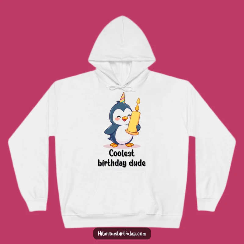 Cozy Funny Penguin Hoodie: Waddling Candle - Ideal Gift!