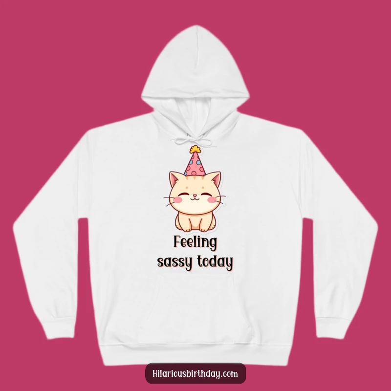 Cozy Kawaii Cat Party Hoodie Funny Gift: Stay Playful!
