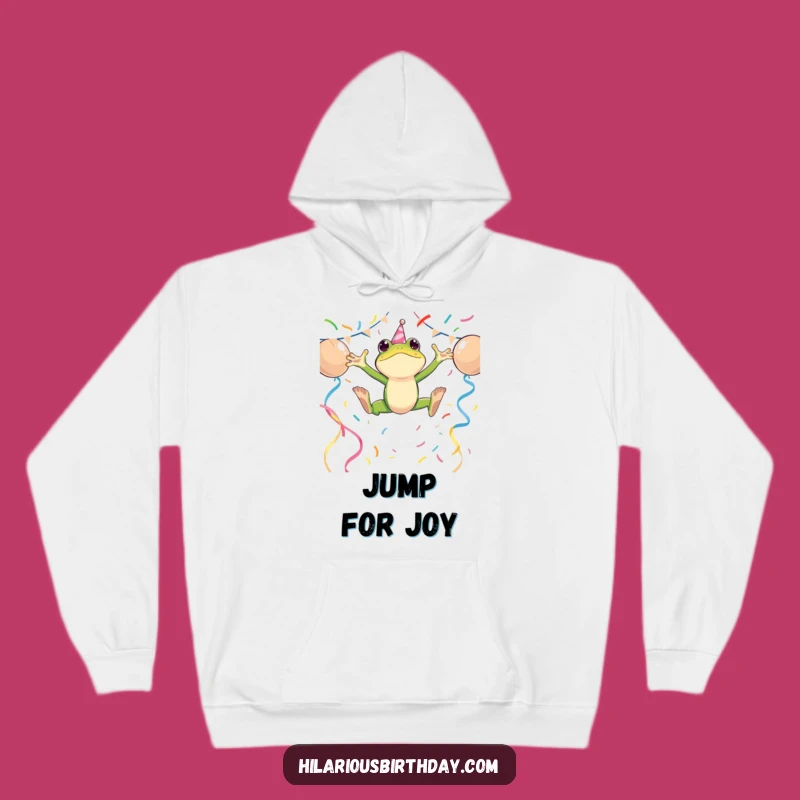 Funny Frog Streamer Hoodie - Cozy & Energetic Leaping Character Sweatshirt Gift