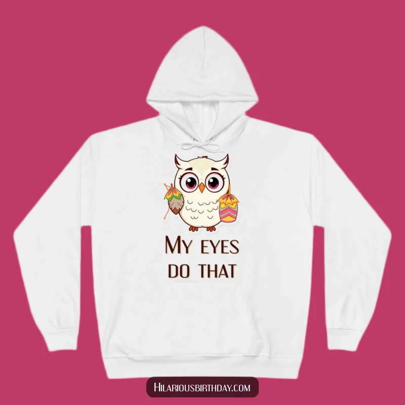 Funny Kawaii Owl Hoodie: Warm Comfort with a Shocking Piñata Design
