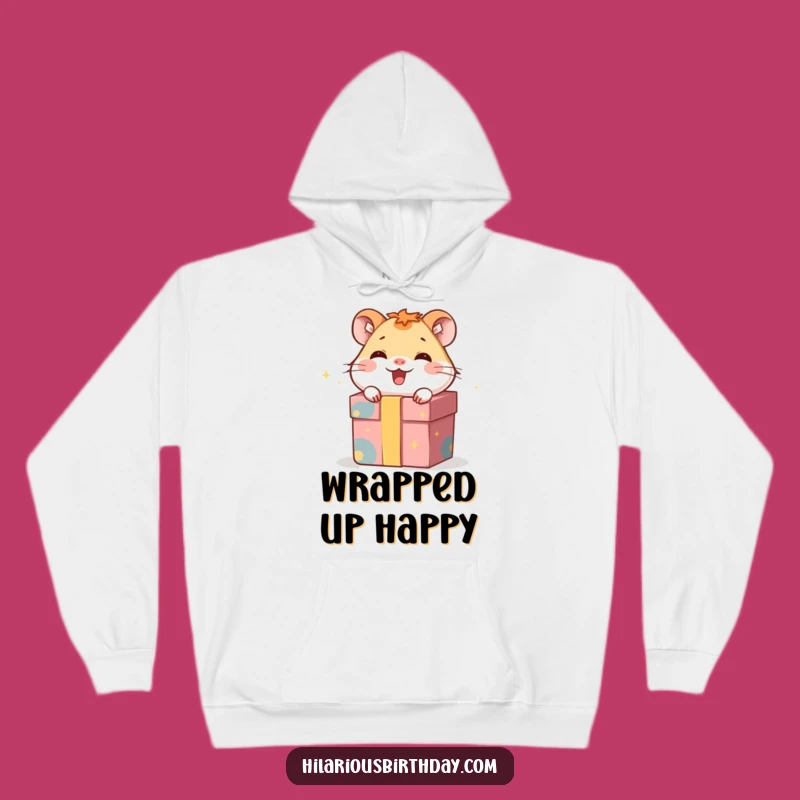 Funny Giggling Hamster Hoodie: Cozy Surprise Inside, a Perfect Warm Gift