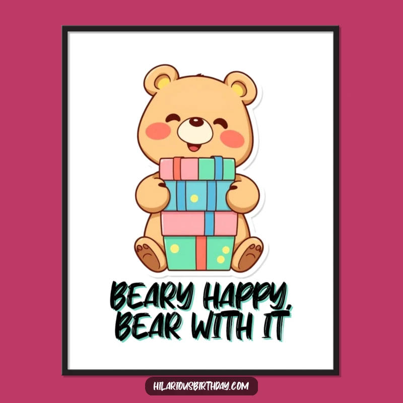 Free Printable Bear Wall Art: Joyful Downloadable Decor