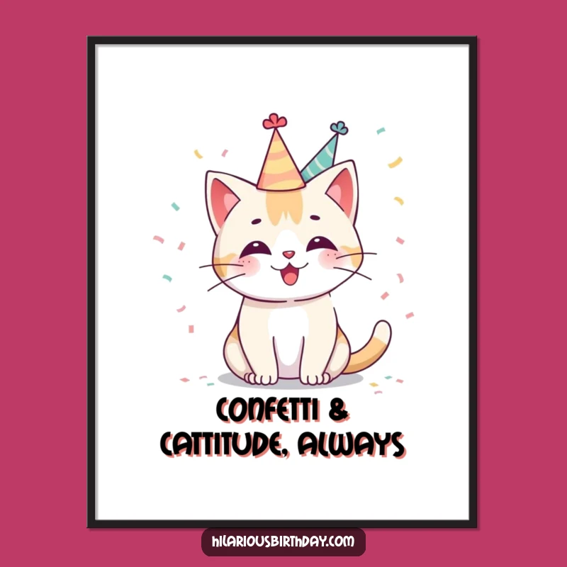 Free Printable Kawaii Cat Wall Art: Cute Downloadable Decor