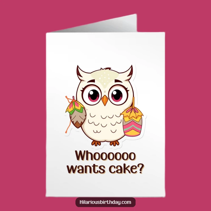 Free Printable Owl Birthday Card: Funny Kawaii Surprise for a Hilarious Downloadable Gift