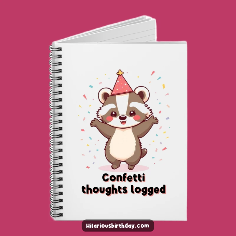 Funny Badger Dancing Notebook: Sparkly Planner, Perfect Gift for Ideas