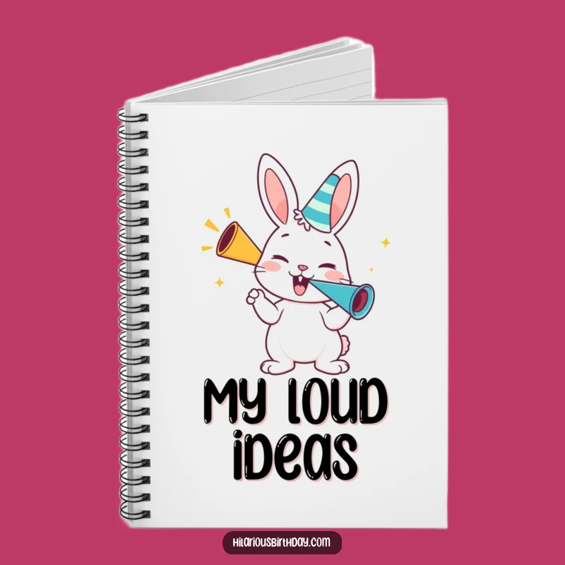Funny Bunny Party Notebook: Enthusiastic Festive Gift for Jotting Ideas