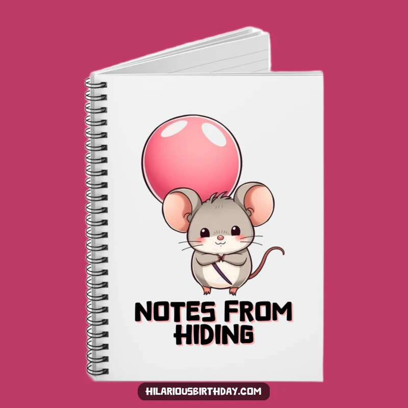 Funny Mouse Balloon Notebook - Playful Journal for Creative Ideas