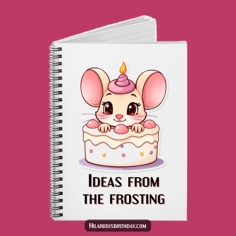 Funny Mouse Notebook: Curious Birthday Peek - Journal!