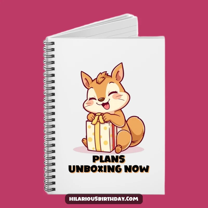 Funny Squirrel Notebook: Giggling Gift Unwrapper - Journal!