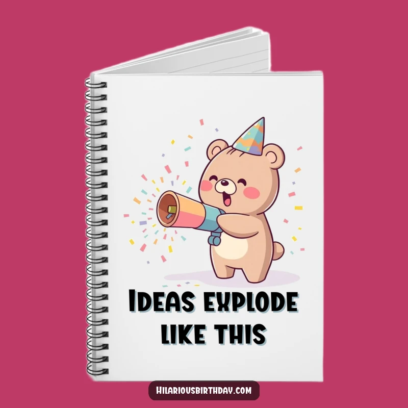 Kawaii Bear Party Notebook Funny Gift: Jot Down Your Fun!