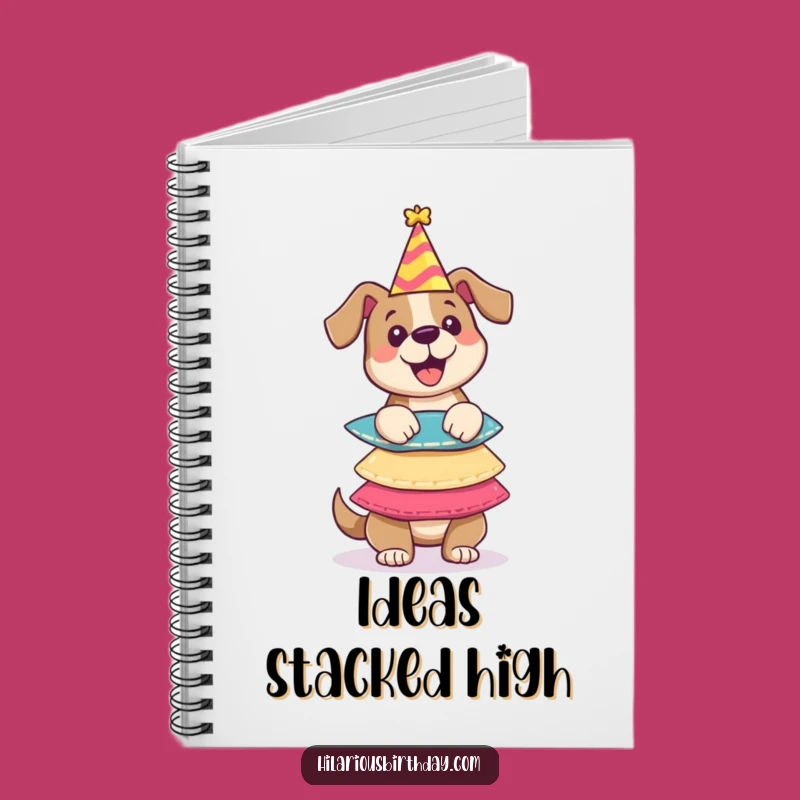 Funny Dog Party Hats Notebook: Jot Down Antics - Your Playful Funny Gift