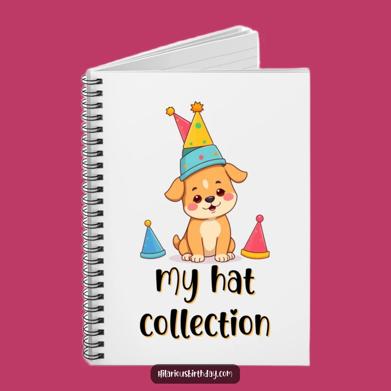 Funny Dog Party Hat Notebook: Focused Journal for a Hilarious Gift