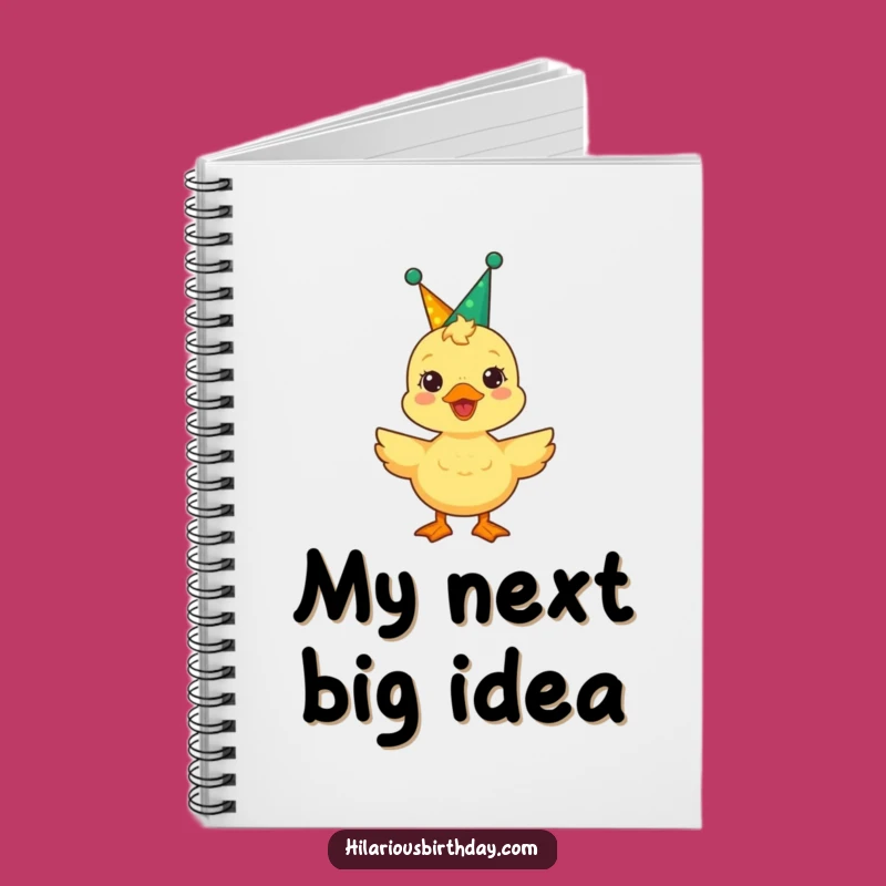 Funny Duckling Party Crown Notebook: Quack Your Thoughts with Joy!