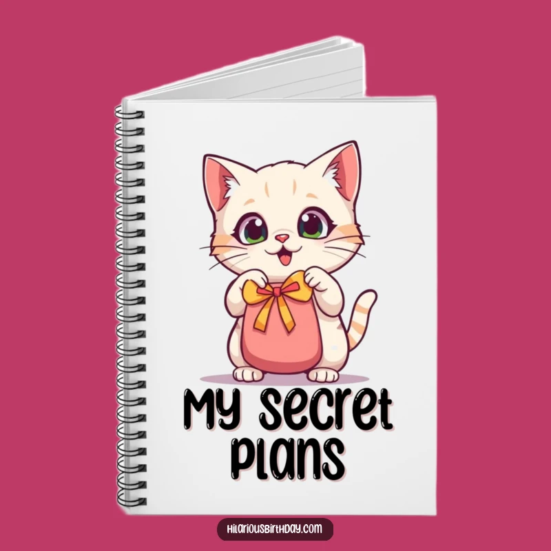 Funny Kawaii Cat Notebook: Jot Down Gifts With Wide Eyes