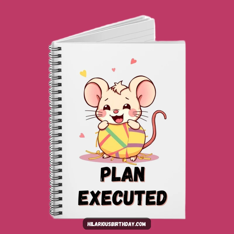 Funny Kawaii Mouse Piñata Notebook: Smash Your Ideas, Gift Fun!
