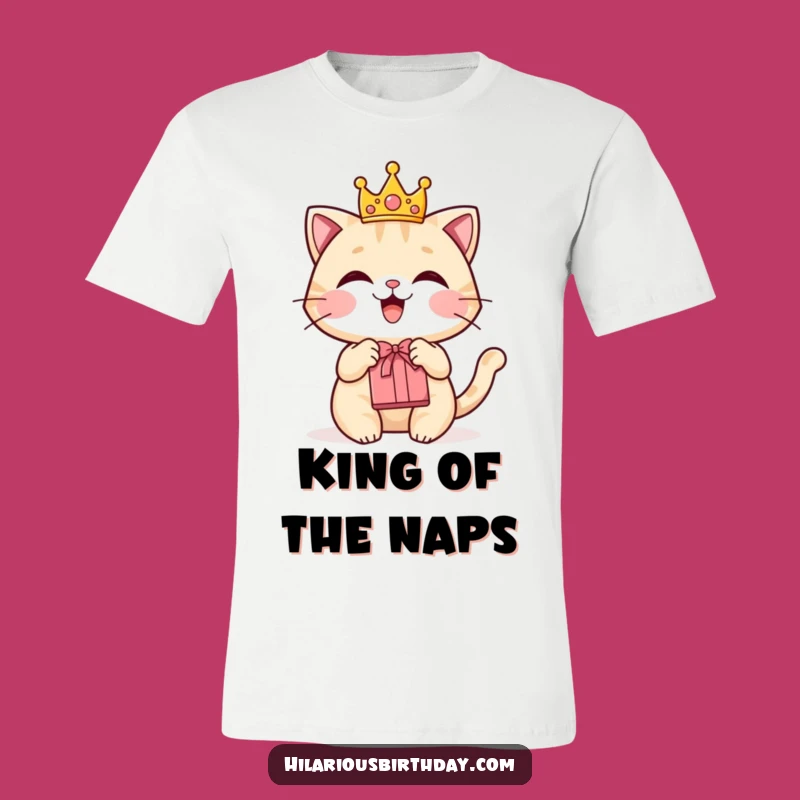 Funny Cat Crown Gift T-Shirt: Regal Humor for Cat Enthusiasts