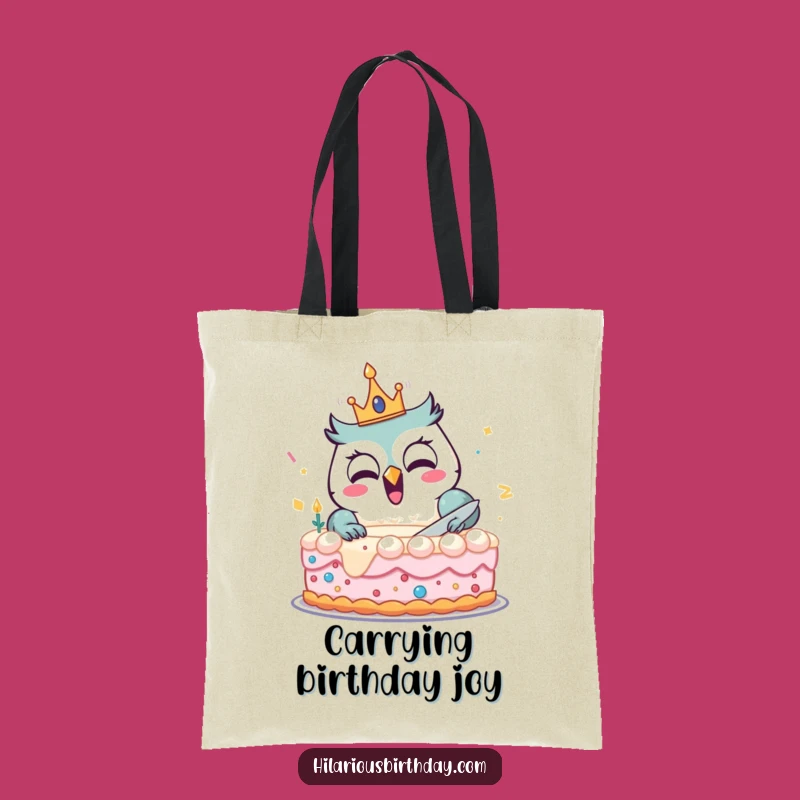 Funny Owl Birthday Tote Bag: Celebration Accessory, Perfect Party Gift