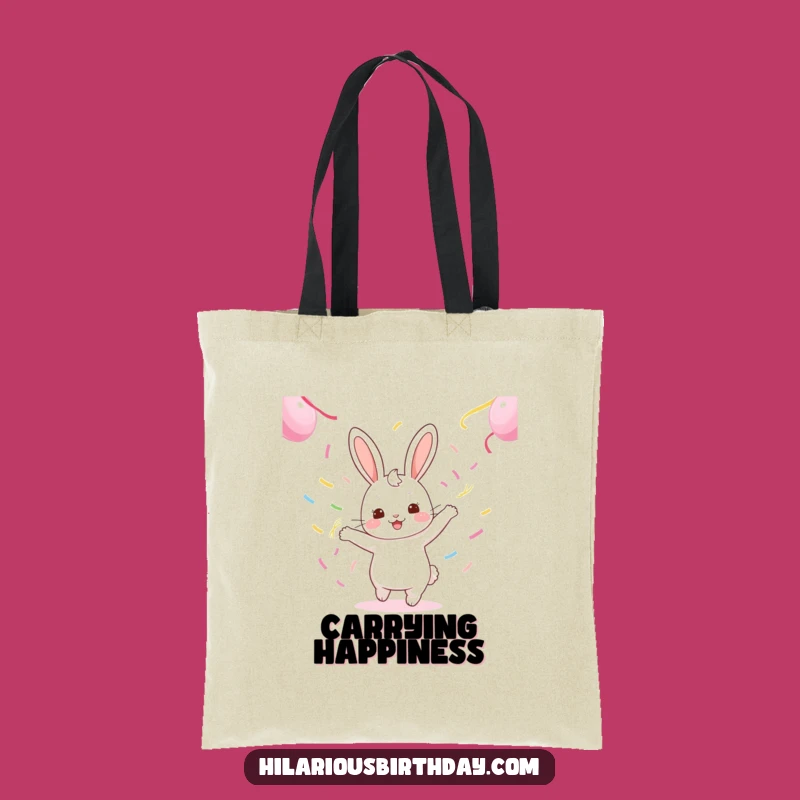 Kawaii Rabbit Streamer Tote Bag Funny Gift: Carry the Fun!