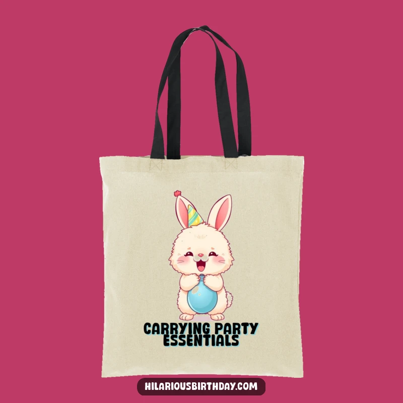 Funny Bunny Party Tote Bag - Carry Your Celebration, Chic Gift