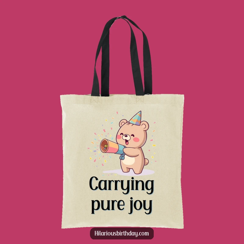 Kawaii Bear Party Tote Bag Funny Gift: Carry Your Celebration!