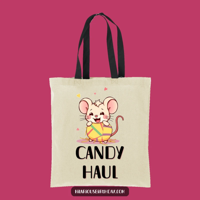 Funny Kawaii Mouse Piñata Tote Bag: Carry Your Fun, Gift Joy!