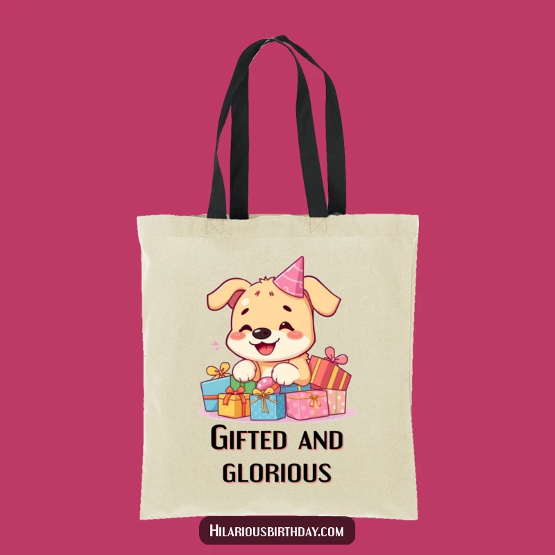 Funny Kawaii Dog Tote Bag: Carry Your Joy With Birthday Presents