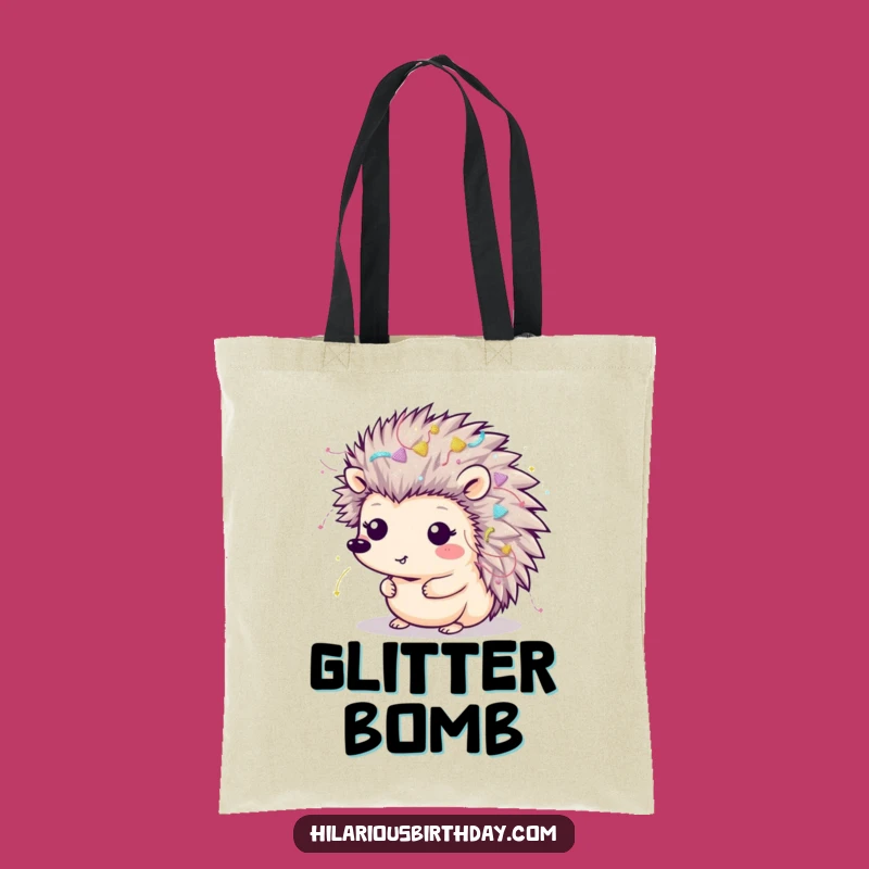 Funny Kawaii Hedgehog Tote Bag: Carry Your Party, Gift Sparkle!